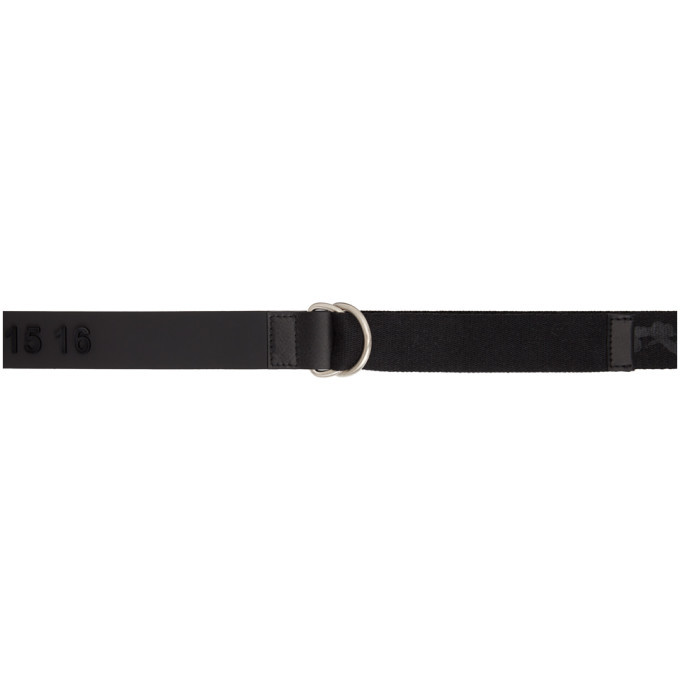 Maison Margiela Black Logo Paint Belt Maison Margiela