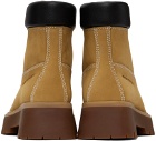 Alexander Wang Tan Throttle Lace-Up Ankle Boots