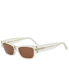 Colorful Standard Sunglass 04 in Soft Yellow/Brown