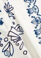 Alemais Leela Embroidered Cotton Mini Dress Cream