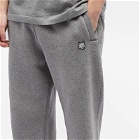 Maison Kitsuné Men's Tonal Fox Head Patch Comfort Jog Pants in Medium Grey Melange