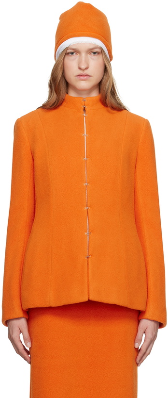 Photo: COLLEEN ALLEN SSENSE Exclusive Orange Victorian Jacket