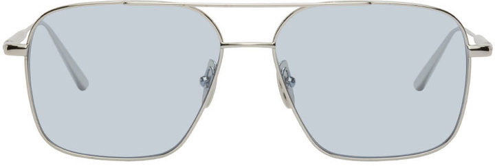 Photo: Chimi Silver & Blue Aviator Sunglasses