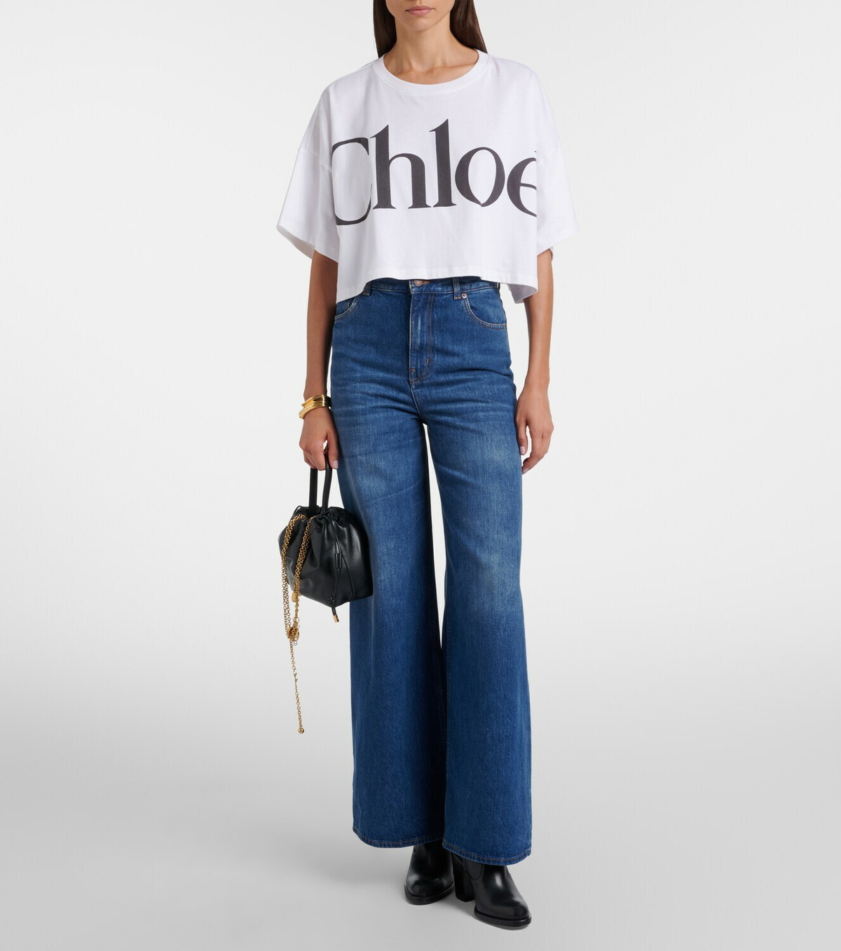 Chloé Chloé Icons Small leather bucket bag