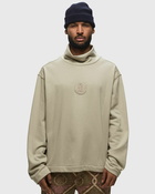 Honor The Gift Stamp Patch Turtle Neck Pullover Beige - Mens - Sweatshirts