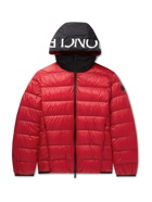 MONCLER - Provins Slim-Fit Quilted Shell Hooded Down Jacket - Red