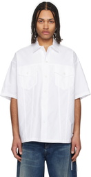 mastermind JAPAN White Oxford Shirt