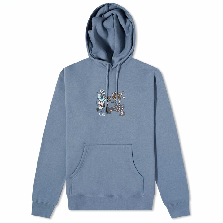 Photo: Skateboard Cafe Men's Dancing Hoody in Slate Blue