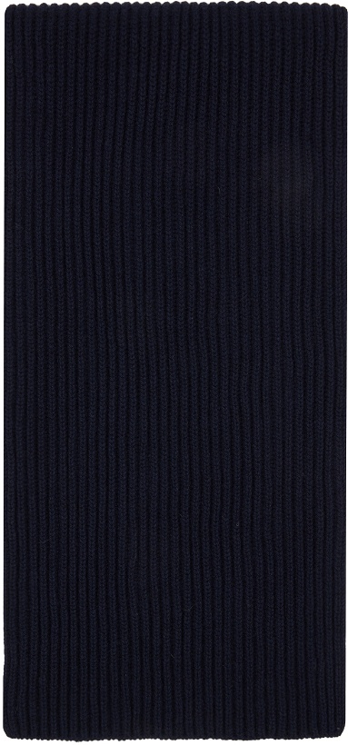 Photo: A.P.C. Navy Camille Scarf