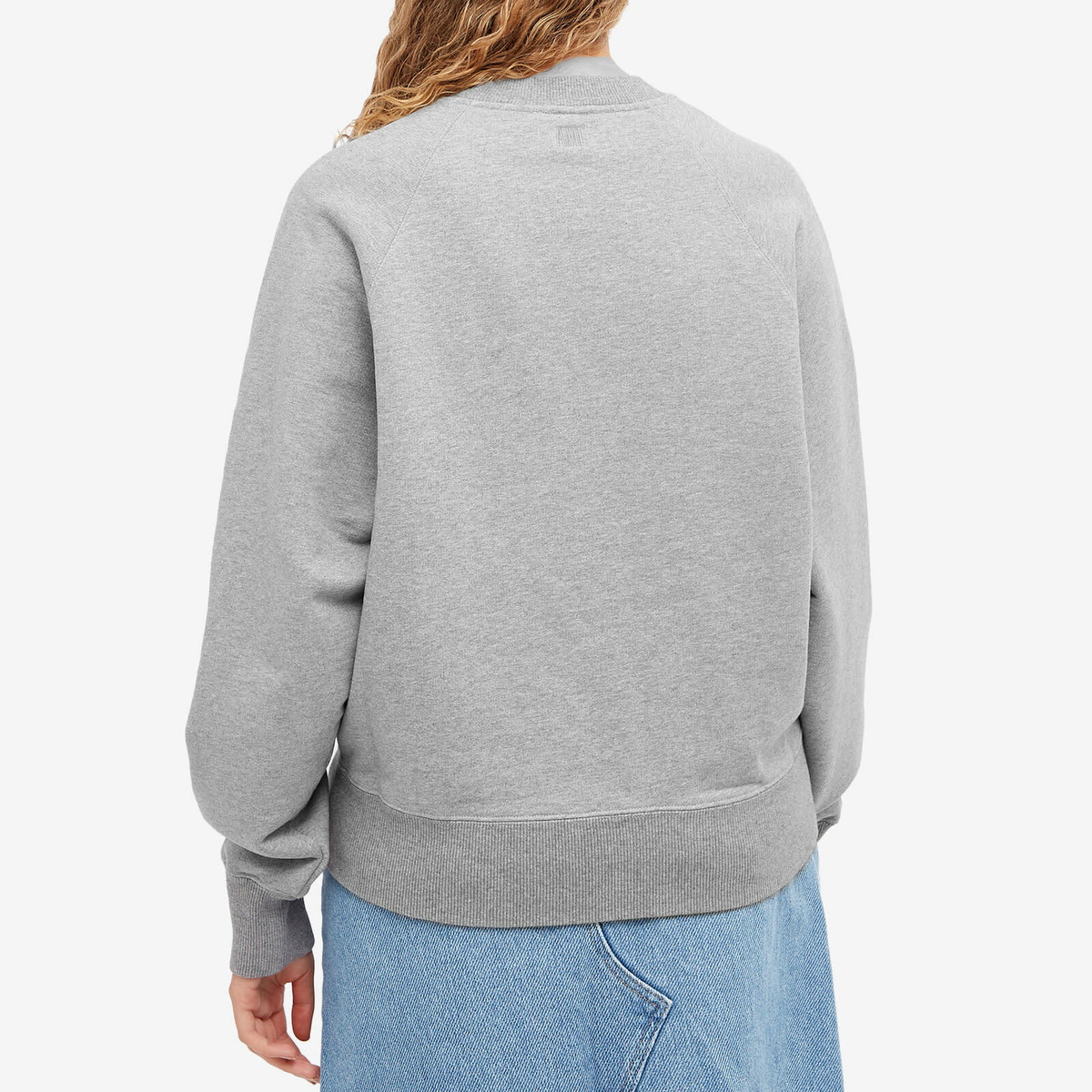 AMI Paris AMI Small ADC Crew Sweat in Grey