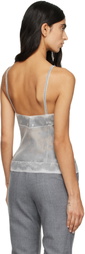 McQueen Off-White Silk Chiffon Camisole