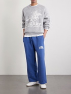 Cherry Los Angeles - USA Parachute Appliquéd Cotton Sweatpants - Blue