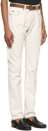 Saint Laurent Off-White Slim-Fit Jeans