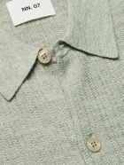 NN07 - Nolan 6695 Textured-Knit Organic Cotton Shirt - Green