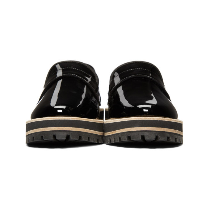 Repetto Black Gaylor Lug Sole Loafers
