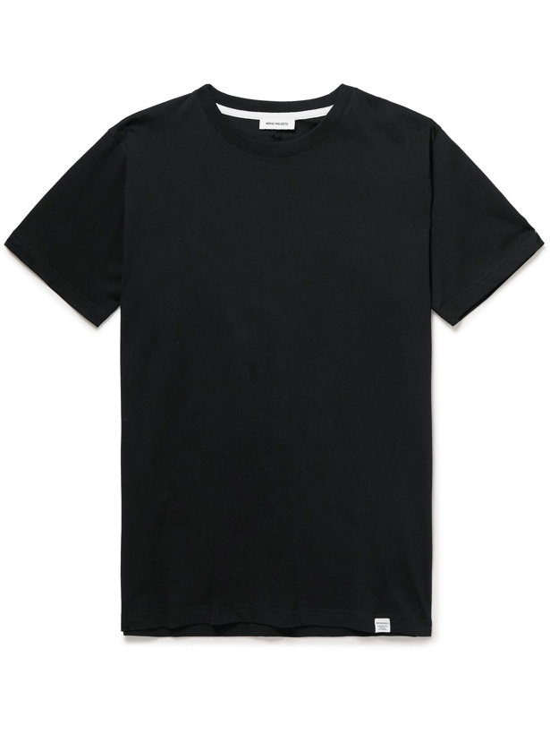 Photo: Norse Projects - Niels Organic Cotton-Jersey T-Shirt - Black