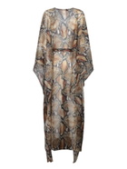 Roberto Cavalli Sunset Aran Multicolor Kaftan Dress