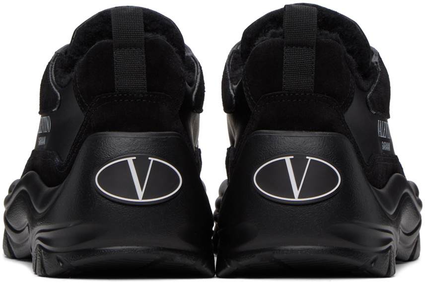Valentino Garavani Black Gumboy Calfskin Sneakers Valentino