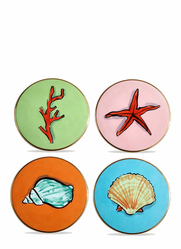 Photo: Set of Four Il Viaggio di Nettuno Coaster in Multicolour