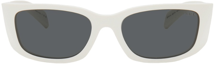 Photo: Prada Eyewear White Symbole Sunglasses