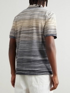 Missoni - Space-Dyed Cotton-Piqué Polo Shirt - Gray