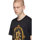 Dolce and Gabbana Black Sacro Logo T-Shirt