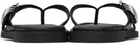rag & bone Black Gia Leather Thong Sandals