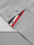Thom Browne - Slim-Fit Striped Loopback Cotton-Jersey Sweatshirt - Gray