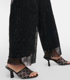 Gucci GG crystal-embellished tulle pants