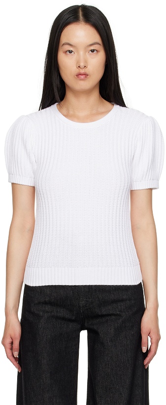 Photo: See by Chloé White Rib Sweater
