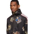 Dolce and Gabbana Multicolor Crown Zip-Up Track Jacket