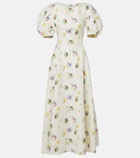 Gabriela Hearst Ranya puff-sleeve linen maxi dress