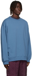 Dries Van Noten Blue Medium Weight French Terry Sweatshirt
