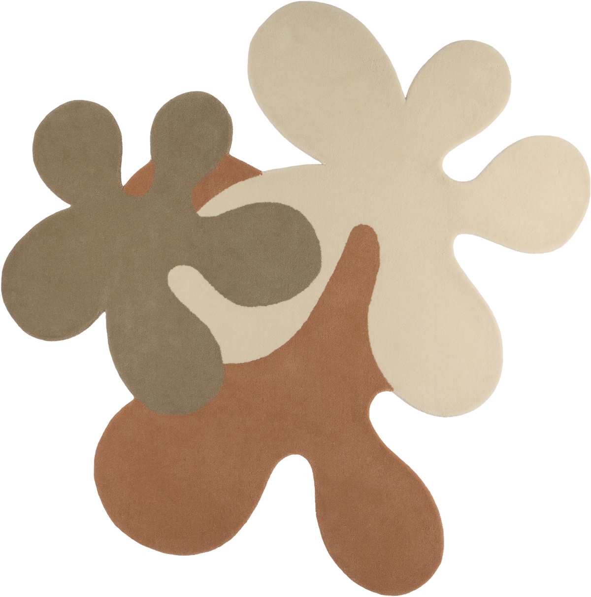 Rashelle SSENSE Exclusive Beige 3some Flubber Rug, 6 ft