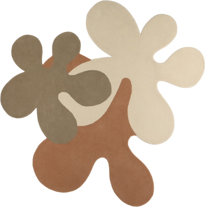 Photo: Rashelle SSENSE Exclusive Beige 3some Flubber Rug, 6 ft