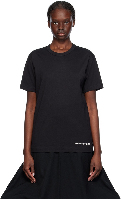 Photo: Comme des Garçons Shirt Black Printed T-Shirt