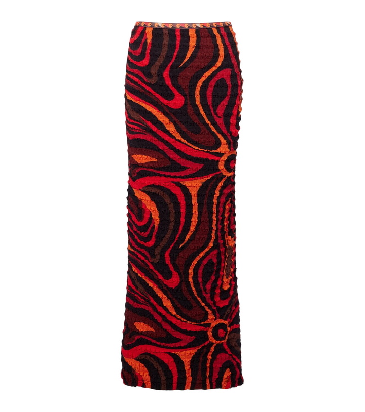 Photo: Pucci Occhi smocked maxi skirt
