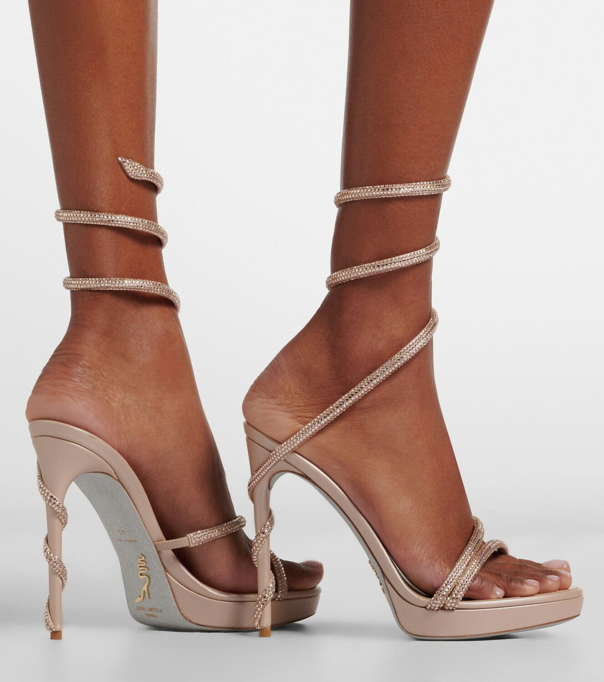 Rene Caovilla Margot embellished platform sandals
