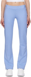 Versace Jeans Couture Blue Crystal-Cut Lounge Pants