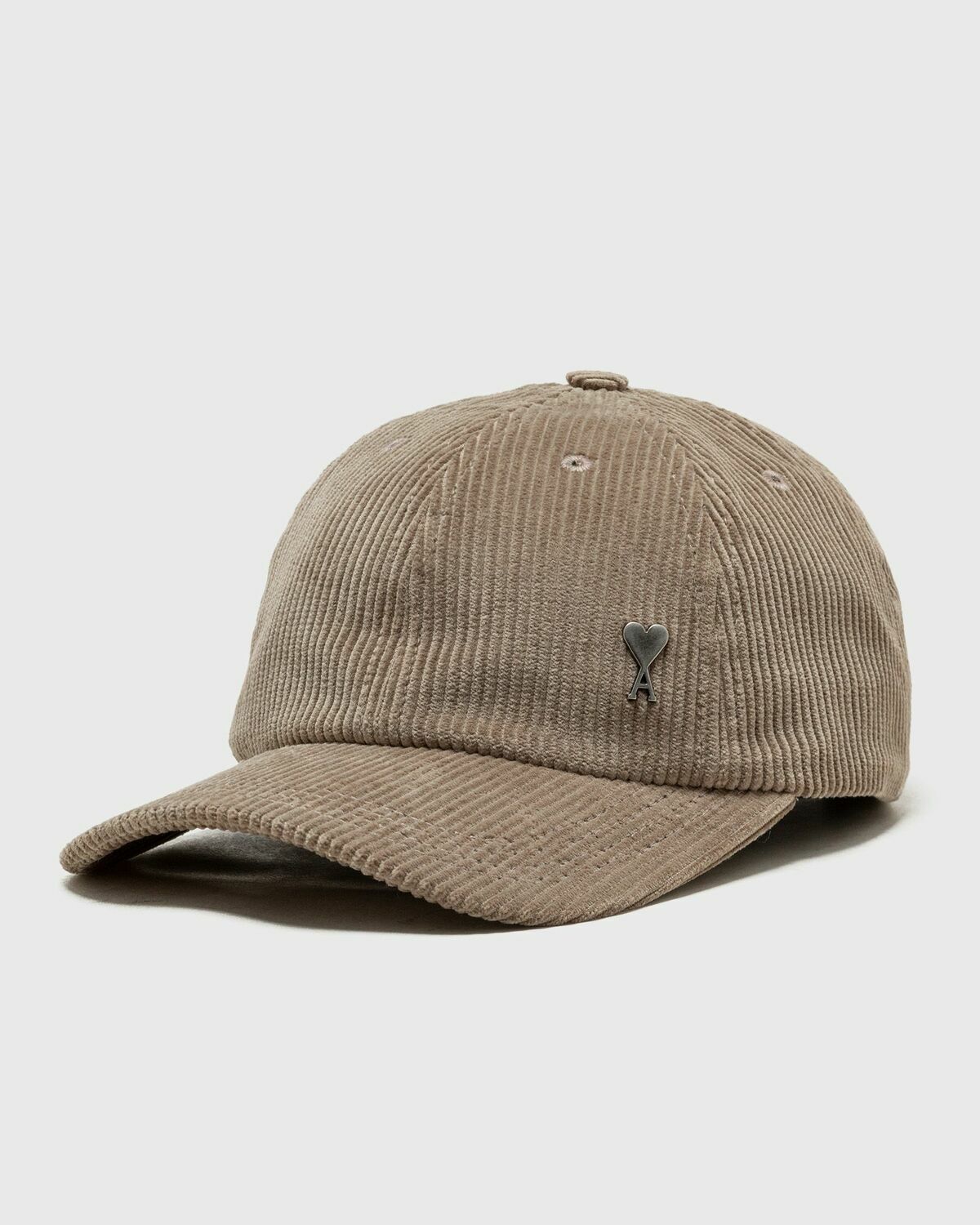 Ami Paris Ami De Coeur Studs Cap Beige Caps AMI