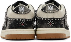 AMIRI Black & White Stud Skel Top Low Sneakers