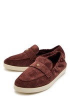 Tory Burch Ballet Sport Suede Loafers Brown