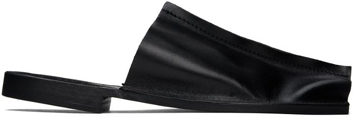 Photo: Gabriela Coll Garments Black No.7 Open Toe Slippers