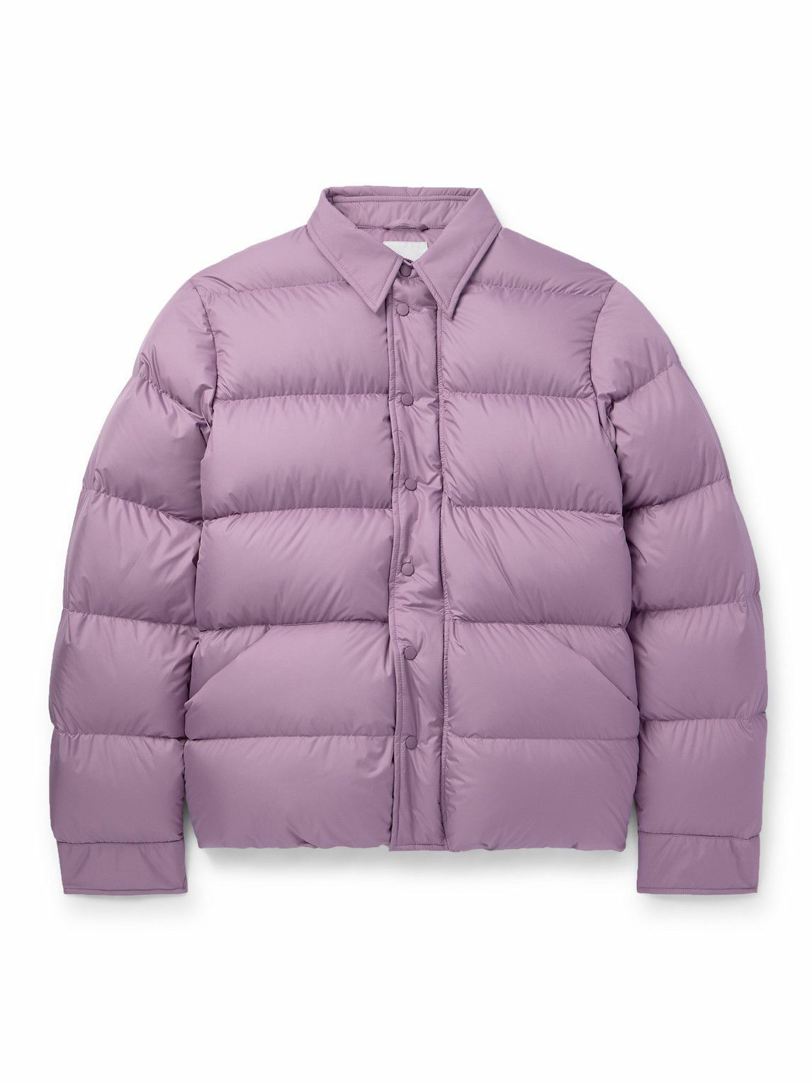Photo: Aspesi - Quilted Shell Down Jacket - Purple