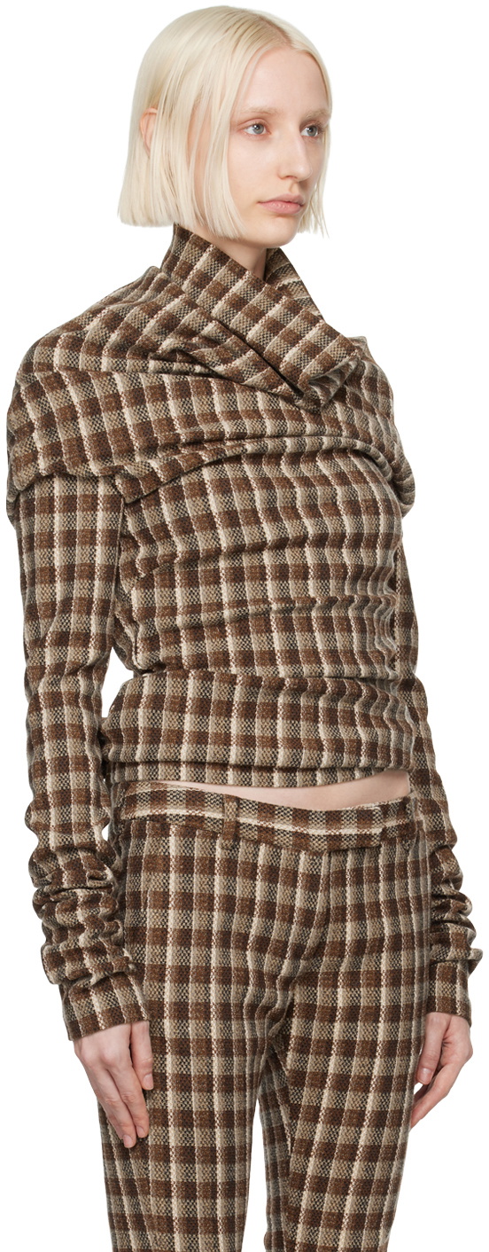 【メルカリ最安】anuke Backopen Check Tops アンヌーク Backopen Check Tops - メルカリ