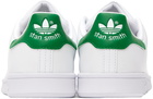 adidas Originals White & Green Stan Smith Sneakers