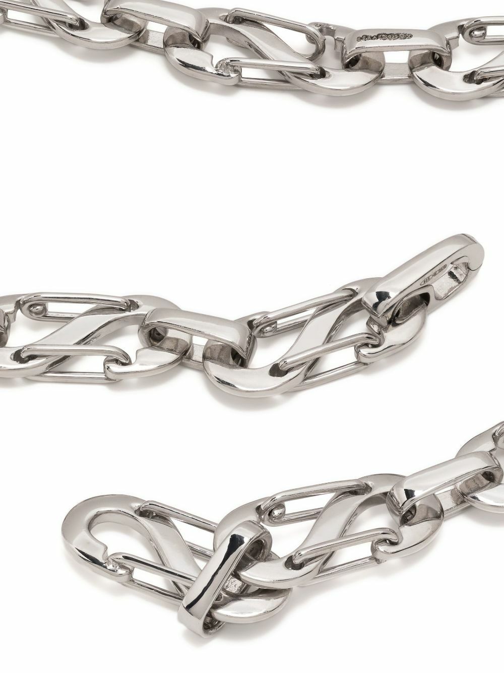 EÉRA White Silver Romy Chain Necklace