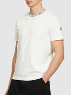 MONCLER - Logo Cotton Jersey T-shirt