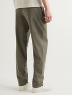 Giorgio Armani - Straight-Leg Pleated Wool-Flannel Trousers - Brown
