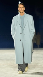 Ami Paris Oversized wool-blend gabardine coat